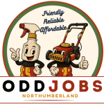 odd jobs northumberland logo cheap cleaning